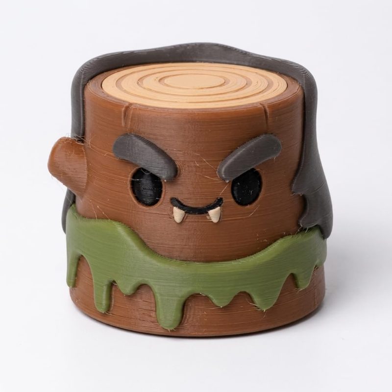 Evil Ghoul Tree Stump Collectible Figurine - Unique Desk Decor for Adults – 3D Printed in Canada