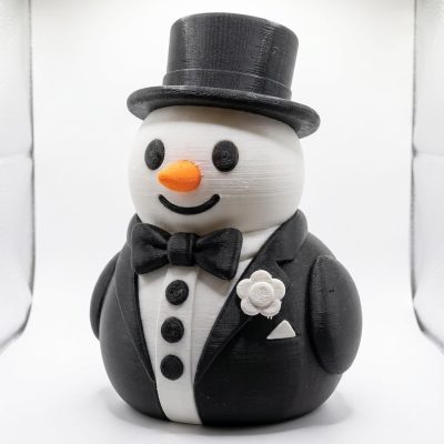Best Man Snowman Collectible Figurine - Unique Desk Decor for Adults – 3D Printed in Canada — 3D Printed Figurines by 3DCentral