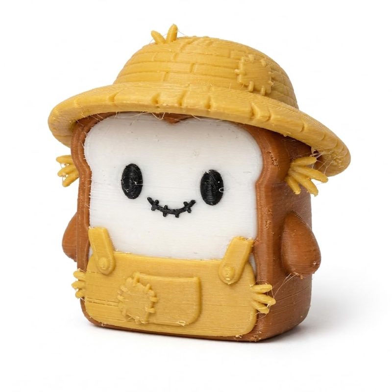 Scarecrow Toast Collectible Figurine - Unique Desk Decor for Adults – 3D Printed in Canada