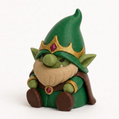 Goblin King Gnome Buddy Collectible Figurine - Unique Desk Decor for Adults – 3D Printed in Canada — 3D Printed Gnomes by 3DCentral