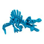Articulated Spino-Saurus Skeleton Figurine for Adults – Poseable Dinosaur Fossil Skull, Sail and Moving Tail – Halloween Home Office Desk Decor Gift – 3D Printed in Canada