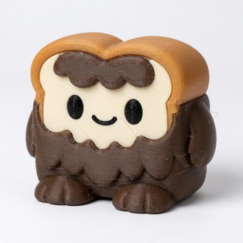 Sasquatch Toast Collectible Figurine - Unique Desk Decor for Adults – 3D Printed in Canada