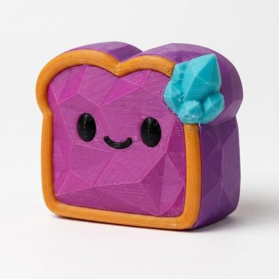 Geode Toast Collectible Figurine - Unique Desk Decor for Adults – 3D Printed in Canada — 3D Printed Figurines by 3DCentral