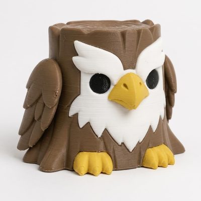 Griffin Tree Stump Collectible Figurine - Unique Desk Decor for Adults – 3D Printed in Canada — 3D Printed Figurines by 3DCentral