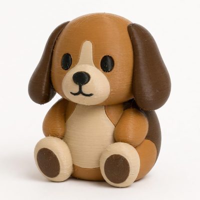 Beagle Chonky Teddy Bear Cub Collectible Figurine - Unique Desk Decor for Adults – 3D Printed in Canada — 3D Printed Bears by 3DCentral