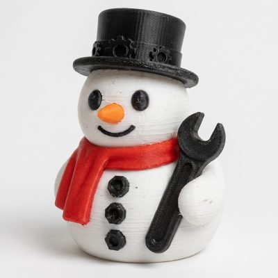 Mechanic Snowman Collectible Figurine - Unique Desk Decor for Adults – 3D Printed in Canada — 3D Printed Figurines by 3DCentral