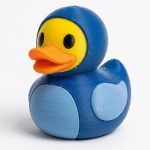 Denim Duck Collectible Figurine - Unique Desk Decor for Adults – 3D Printed in Canada