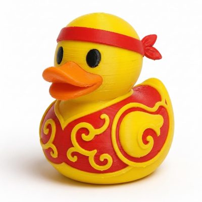 Lion Dance Troupe Member Duck Collectible Figurine - Unique Desk Decor for Adults – 3D Printed in Canada — 3D Printed Ducks by 3DCentral