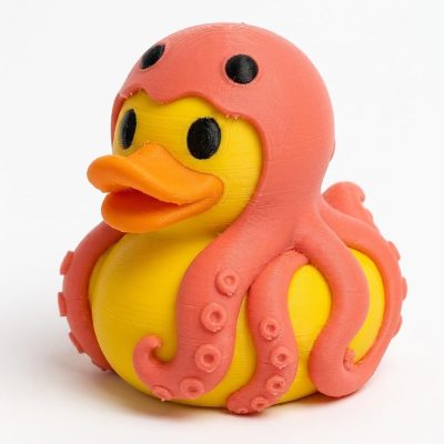 Octopus Duck Collectible Figurine - Unique Desk Decor for Adults – 3D Printed in Canada — 3D Printed Ducks by 3DCentral