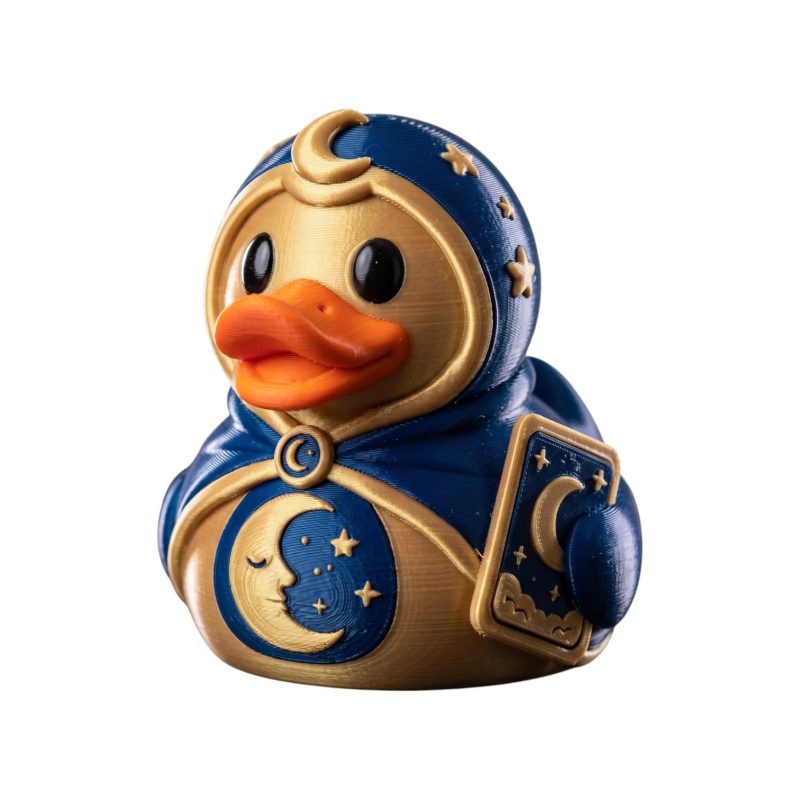 The Moon Tarot Duck Collectible Figurine - Unique Desk Decor for Adults – 3D Printed in Canada