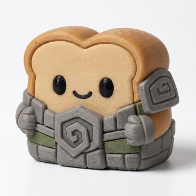 Stone Sentinel Toast Collectible Figurine - Unique Desk Decor for Adults – 3D Printed in Canada — 3D Printed Figurines by 3DCentral