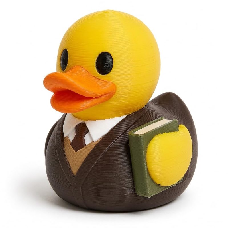 Professor Duck Collectible Figurine - Unique Desk Decor for Adults – 3D Printed in Canada