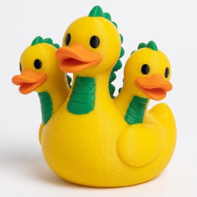 Hydra Duck Collectible Figurine - Unique Desk Decor for Adults – 3D Printed in Canada — 3D Printed Ducks by 3DCentral
