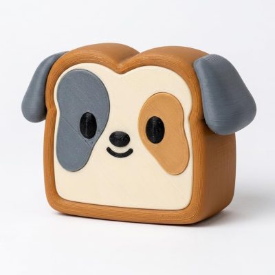 Australian Shepherd Toast Collectible Figurine - Unique Desk Decor for Adults – 3D Printed in Canada — 3D Printed Dogs by 3DCentral