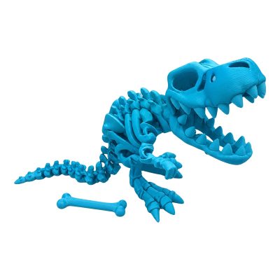 Articulated T-Rex Skeleton Figurine for Adults – Dinosaur Fossil Skull Statue, Home Office Desk Decor Ornament, Prehistoric Collectible Model Gift – 3D Printed in Canada — 3D Printed Dinosaurs & Prehistoric by 3DCentral