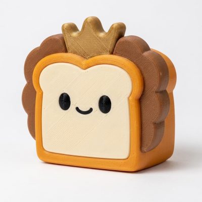 Noble Lion Toast Collectible Figurine - Unique Desk Decor for Adults – 3D Printed in Canada — 3D Printed Figurines by 3DCentral