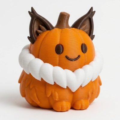 Norwegian Forest Cat Pumpkin Collectible Figurine - Unique Desk Decor for Cat Lovers – 3D Printed in Canada — 3D Printed Cats by 3DCentral