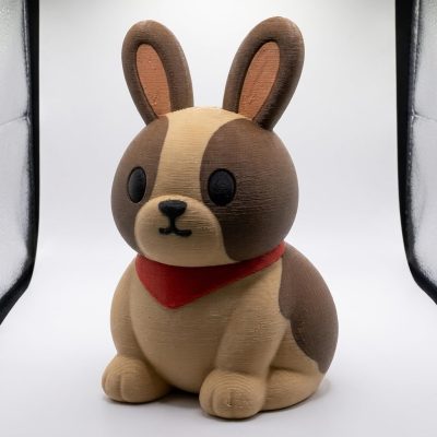 Saint Bernard Bunny Collectible Figurine - Unique Desk Decor for Adults – 3D Printed in Canada — 3D Printed Bunnies by 3DCentral