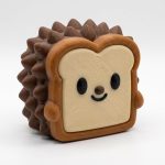 Hedgehog Toast Collectible Figurine - Unique Desk Decor for Adults – 3D Printed in Canada