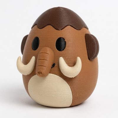 Mammoth Eggling Collectible Figurine - Unique Desk Decor for Adults – 3D Printed in Canada — 3D Printed Dinosaurs & Prehistoric by 3DCentral