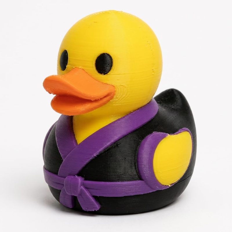 Satin Duck Collectible Figurine - Unique Desk Decor for Adults – 3D Printed in Canada