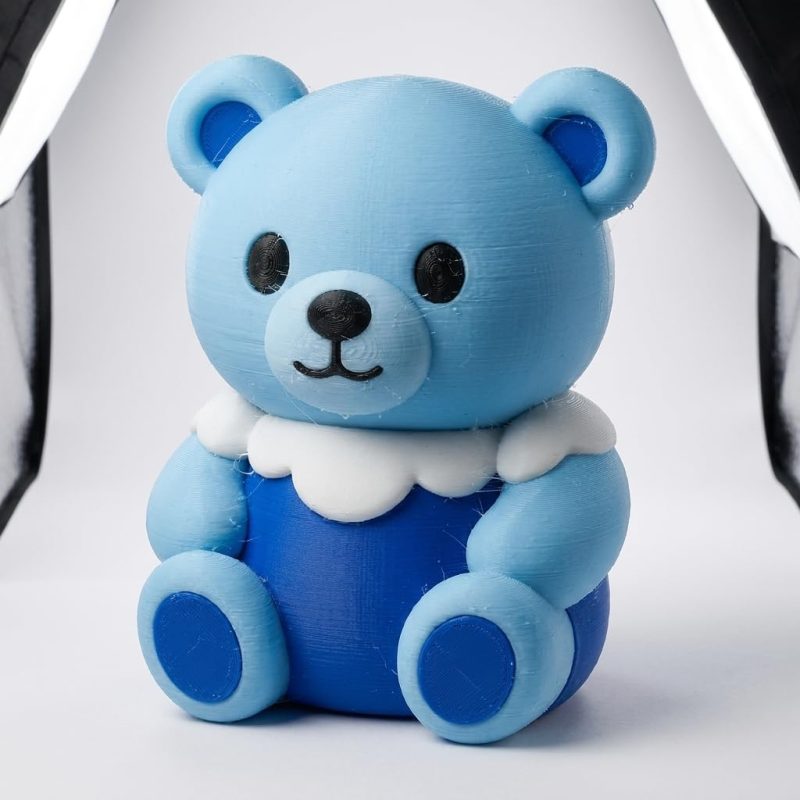 Air Elemental Teddy Bear Cub Collectible Figurine - Unique Desk Decor for Adults – 3D Printed in Canada
