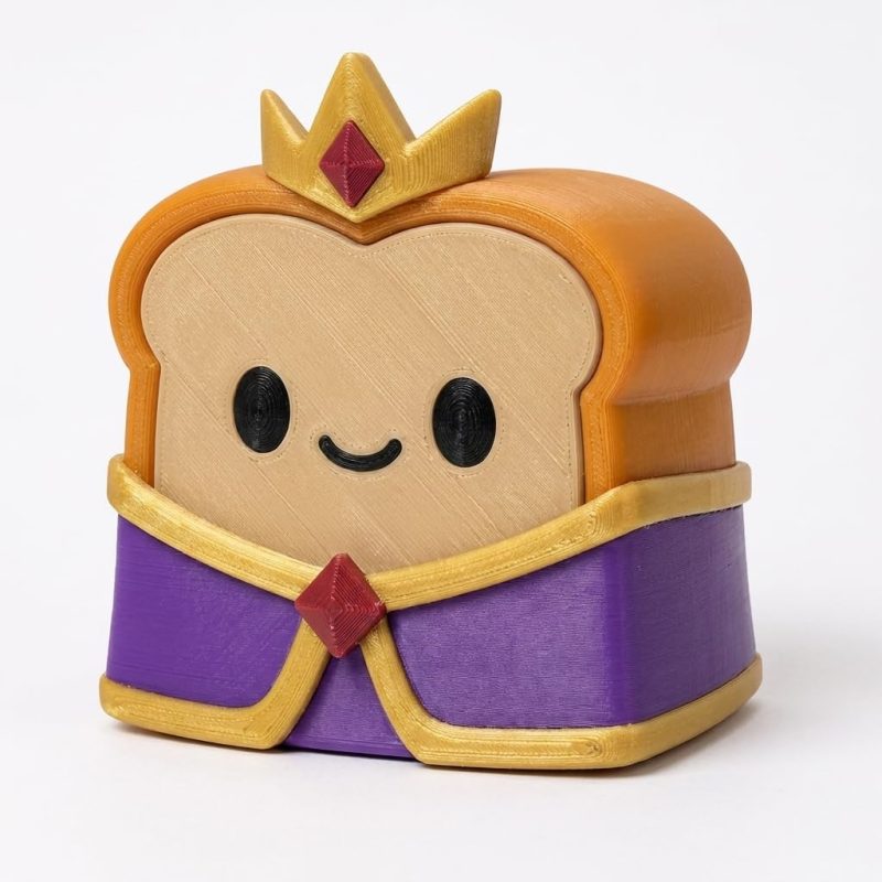 Duchess Toast Collectible Figurine - Unique Desk Decor for Adults – 3D Printed in Canada
