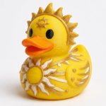The Sun Tarot Duck Collectible Figurine - Unique Desk Decor for Adults – 3D Printed in Canada