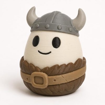 Barbarian Eggling Collectible Figurine - Unique Desk Decor for Adults – 3D Printed in Canada — 3D Printed Figurines by 3DCentral