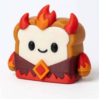 Ifrit Toast Collectible Figurine - Unique Desk Decor for Adults – 3D Printed in Canada — 3D Printed Figurines by 3DCentral