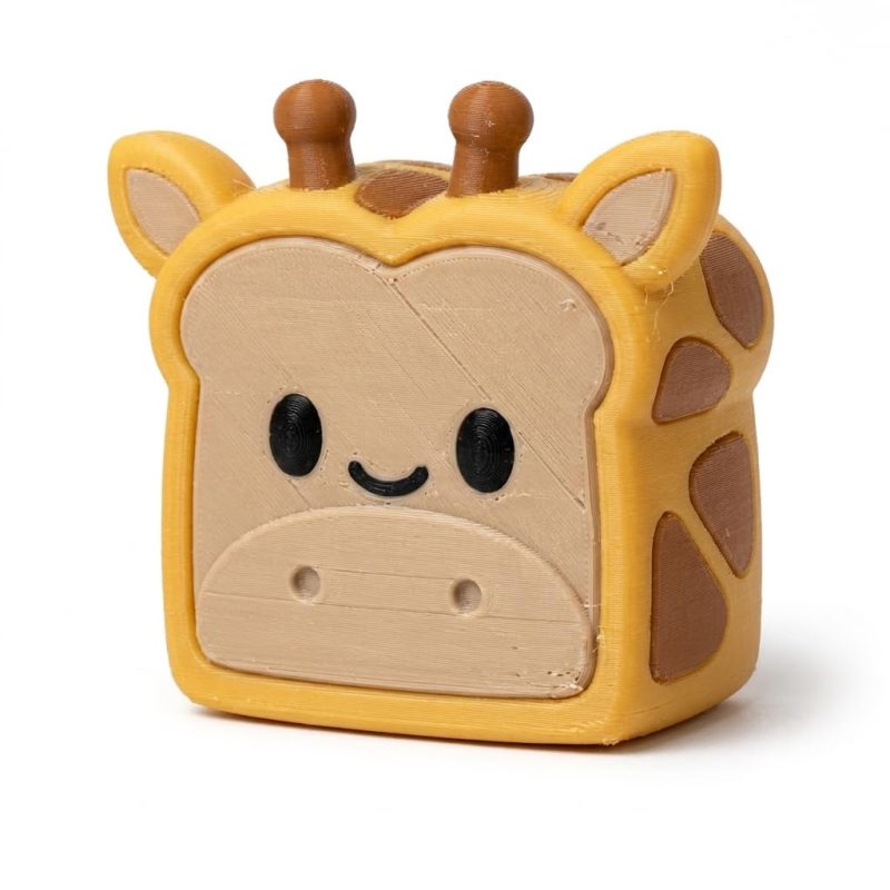 Giraffe Toast Collectible Figurine - Unique Desk Decor for Adults – 3D Printed in Canada