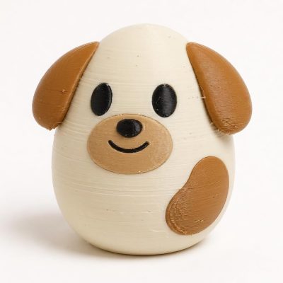 Happy Puppy Eggling Collectible Figurine - Unique Desk Decor for Adults – 3D Printed in Canada — 3D Printed Dogs by 3DCentral