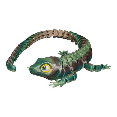 Articulated Abronia Figurine Exotic Reptile Desk Articulated for Teens & Adults 3D Printed Collectible for Desk Accessory Made in Canada - 3D Printed in Canada — 3D Printed Figurines by 3DCentral