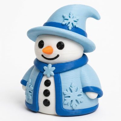 Frost Wizard Snowman Collectible Figurine - Unique Desk Decor for Adults – 3D Printed in Canada — 3D Printed Figurines by 3DCentral