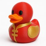 20th China Anniversary Duck Collectible Figurine - Unique Desk Decor for Adults – 3D Printed in Canada