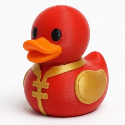 20th China Anniversary Duck Collectible Figurine - Unique Desk Decor for Adults – 3D Printed in Canada — 3D Printed Ducks by 3DCentral