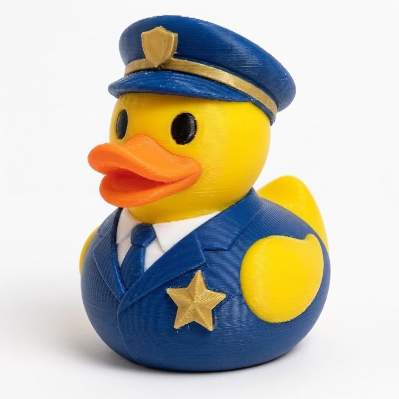 Veterans Day Honoree Duck Collectible Figurine - Unique Desk Decor for Adults – 3D Printed in Canada