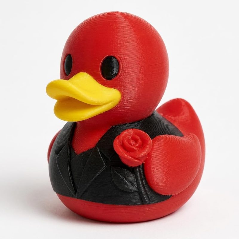 Tango Dancer Duck Collectible Figurine - Unique Desk Decor for Adults – 3D Printed in Canada