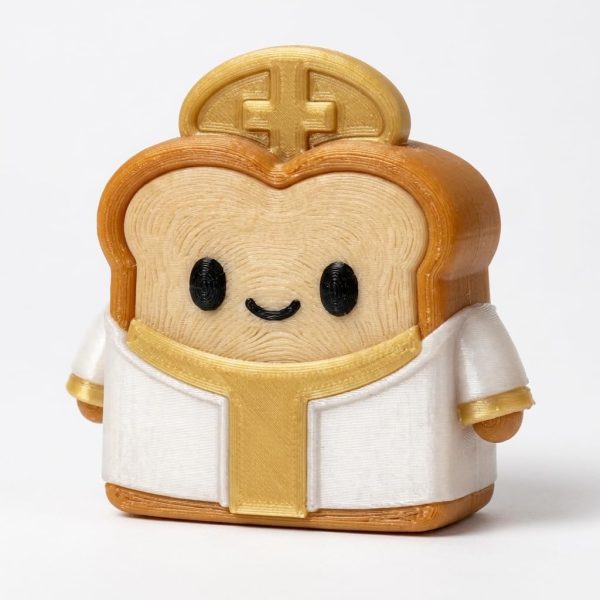 Cleric Toast Collectible Figurine – Unique Desk Decor for Adults – 3D Printed in Canada