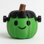Frankenstein's Monster Pumpkin Collectible Figurine - Unique Desk Decor for Adults – 3D Printed in Canada