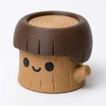 Bowl Cut Tree Stump Collectible Figurine - Unique Desk Decor for Adults – 3D Printed in Canada