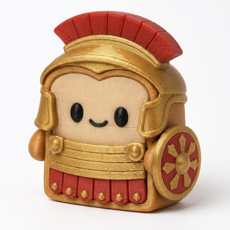 Roman Centurion Toast Collectible Figurine - Unique Desk Decor for Adults – 3D Printed in Canada