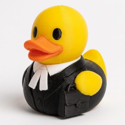 Lawyer Duck Collectible Figurine - Unique Desk Decor for Adults – 3D Printed in Canada — 3D Printed Ducks by 3DCentral