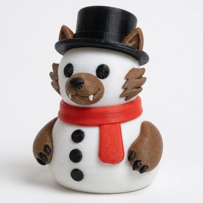 Werewolf Snowman Collectible Figurine - Unique Desk Decor for Adults – 3D Printed in Canada — 3D Printed Figurines by 3DCentral