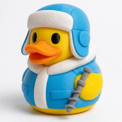 Ice Fishing Duck Collectible Figurine - Unique Desk Decor for Adults – 3D Printed in Canada — 3D Printed Ducks by 3DCentral
