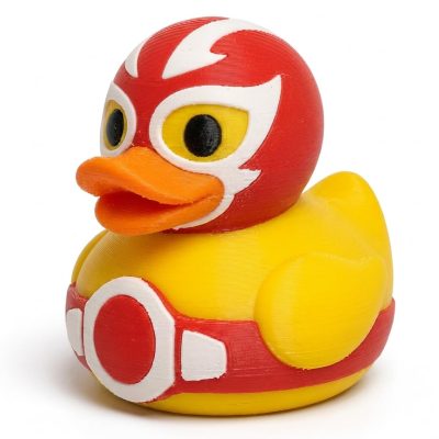 El Luchador Duck Collectible Figurine - Unique Desk Decor for Adults – 3D Printed in Canada — 3D Printed Ducks by 3DCentral
