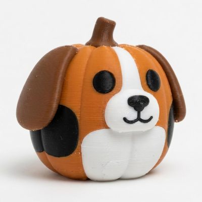 Beagle Pumpkin Collectible Figurine - Unique Desk Decor for Collectors – 3D Printed in Canada — 3D Printed Seasonal by 3DCentral