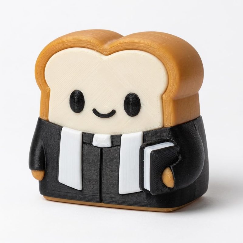 Officiant Toast Collectible Figurine - Unique Desk Decor for Adults – 3D Printed in Canada