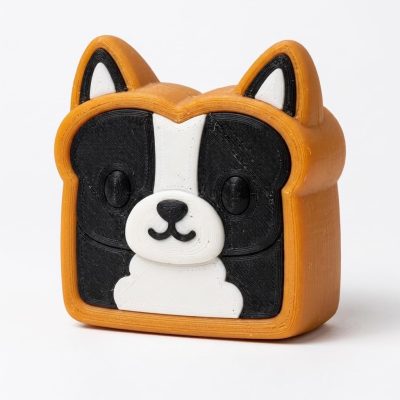 Boston Terrier Toast Collectible Figurine - Unique Desk Decor for Adults – 3D Printed in Canada — 3D Printed Figurines by 3DCentral