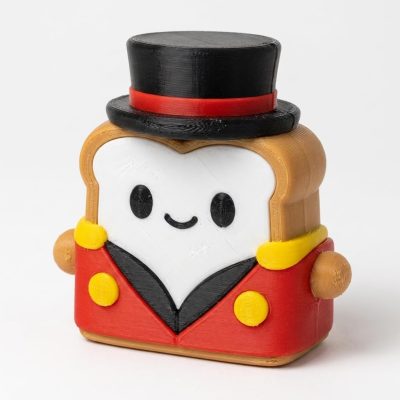 Lion Tamer Toast Collectible Figurine - Unique Desk Decor for Adults – 3D Printed in Canada — 3D Printed Figurines by 3DCentral